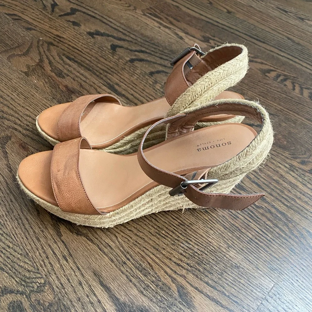 Sonoma espadrille wedge sandals 9.5